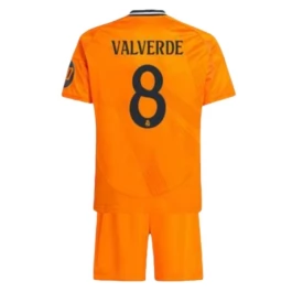 Real Madrid Valverde 8 Uitshirt Kids 2024-2025 Voetbaltenue