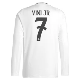Real Madrid Vini Jr. 7 Thuisshirt 2024-2025 L/S Voetbaltenue