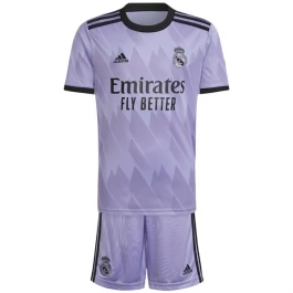Real Madrid Voetbaltenue 2022-2023 Uitshirt Kids