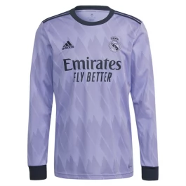 Real Madrid Voetbaltenue 2022-2023 Uitshirt - L/S