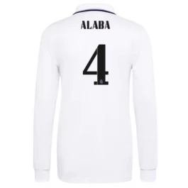 Real Madrid Voetbaltenue Alaba 4 2022-2023 Thuisshirt - L/S