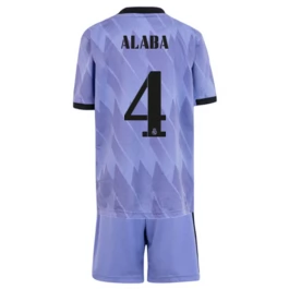 Real Madrid Voetbaltenue Alaba 4 2022-2023 Uitshirt Kids