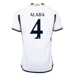 Real Madrid Voetbaltenue Alaba 4 2023-2024 Thuisshirt