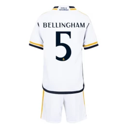 Real Madrid Voetbaltenue Bellingham 5 2023-2024 Thuisshirt Kids