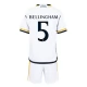 Real Madrid Voetbaltenue Bellingham 5 2023-2024 Thuisshirt Kids