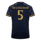 Real Madrid Voetbaltenue Bellingham 5 2023-2024 Uitshirt