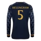 Real Madrid Voetbaltenue Bellingham 5 2023-2024 Uitshirt - L/S