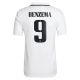 Real Madrid Voetbaltenue Benzema 9 2022-2023 Thuisshirt