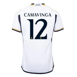Real Madrid Voetbaltenue Camavinga 12 2023-2024 Thuisshirt