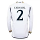 Real Madrid Voetbaltenue Carvajal 2 2023-2024 Thuisshirt - L/S