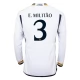 Real Madrid Voetbaltenue E. Militao 3 2023-2024 Thuisshirt - L/S