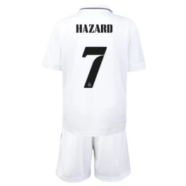 Real Madrid Voetbaltenue Hazard 7 2022-2023 Thuisshirt Kids