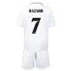 Real Madrid Voetbaltenue Hazard 7 2022-2023 Thuisshirt Kids