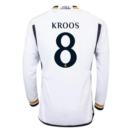 Real Madrid Voetbaltenue Kroos 8 2023-2024 Thuisshirt - L/S