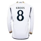 Real Madrid Voetbaltenue Kroos 8 2023-2024 Thuisshirt - L/S