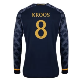 Real Madrid Voetbaltenue Kroos 8 2023-2024 Uitshirt - L/S
