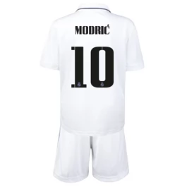 Real Madrid Voetbaltenue Modrić 10 2022-2023 Thuisshirt Kids