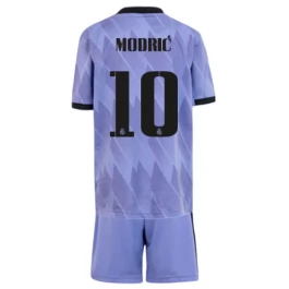 Real Madrid Voetbaltenue Modrić 10 2022-2023 Uitshirt Kids