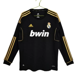 Real Madrid Voetbaltenue Retro 2011-2012 Uitshirt - L/S