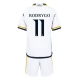 Real Madrid Voetbaltenue Rodrygo 11 2023-2024 Thuisshirt Kids