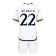Real Madrid Voetbaltenue Rudiger 22 2023-2024 Thuisshirt Kids