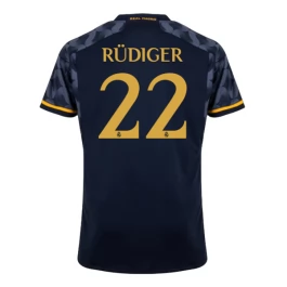 Real Madrid Voetbaltenue Rudiger 22 2023-2024 Uitshirt