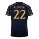 Real Madrid Voetbaltenue Rudiger 22 2023-2024 Uitshirt