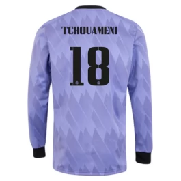 Real Madrid Voetbaltenue Tchouameni 18 2022-2023 Uitshirt - L/S
