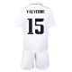 Real Madrid Voetbaltenue Valverde 15 2022-2023 Thuisshirt Kids