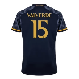 Real Madrid Voetbaltenue Valverde 15 2023-2024 Uitshirt