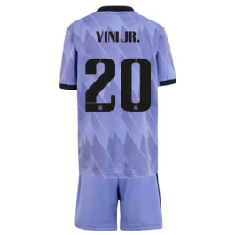 Real Madrid Voetbaltenue Vini Jr. 20 2022-2023 Uitshirt Kids