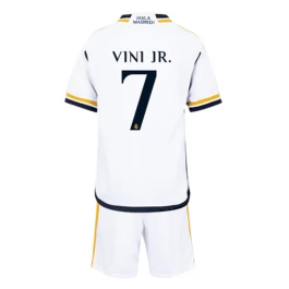Real Madrid Voetbaltenue Vini Jr. 7 2023-2024 Thuisshirt Kids