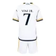 Real Madrid Voetbaltenue Vini Jr. 7 2023-2024 Thuisshirt Kids