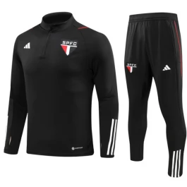 São Paulo FC Trainingspakken 2023-24 - 1-4 Zip Zwart
