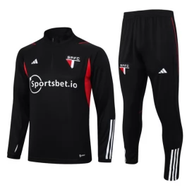 São Paulo FC Trainingspakken 2023-24 - 1-4 Zip Zwart