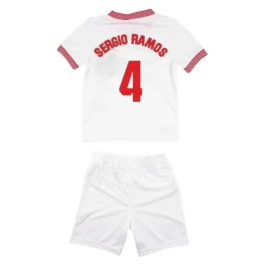 Sevilla FC Sergio Ramos 4 Thuisshirt Kids 2023-2024 Voetbaltenue