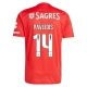 SL Benfica Pavlidis 14 Thuisshirt 2024-2025 Voetbaltenue