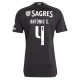 SL Benfica Voetbaltenue Antonio S. 4 2023-2024 Uitshirt