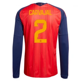 Spanje Carvajal 2 Thuisshirt WK 2026 Lange Mouwen