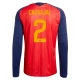 Spanje Carvajal 2 Thuisshirt WK 2026 Lange Mouwen