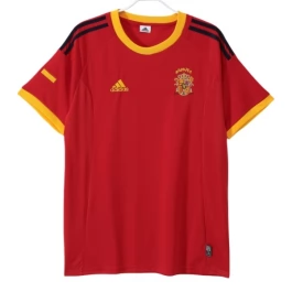 Spanje Thuisshirt Retro 2002 Voetbaltenue