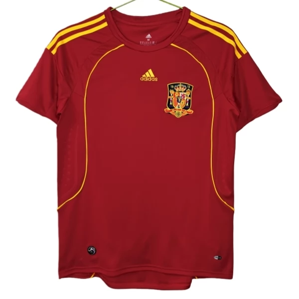 Spanje Thuisshirt Retro 2008 Voetbaltenue Spanje Thuisshirt Retro 2008 Voetbaltenue