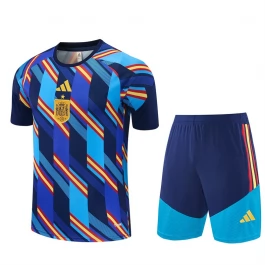 Spanje Trainingsshirt en Shorts 2026-27 Kind Blauw