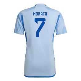 Spanje Voetbaltenue Morata 7 2022 Uitshirt