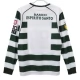 Sporting Lissabon Thuisshirt Retro 2001-2003 L/S Voetbaltenue