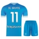 SSC Napoli De Bruyne 11 Thuisshirt Kids 2025-2026 Voetbaltenue