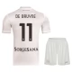 SSC Napoli De Bruyne 11 Uitshirt Kids 2025-2026 Voetbaltenue
