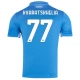 SSC Napoli Kvaratskhelia 77 Thuisshirt 2024-2025 Voetbaltenue