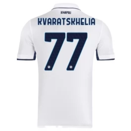 SSC Napoli Kvaratskhelia 77 Uitshirt 2024-2025 Voetbaltenue
