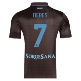 SSC Napoli Neres 7 Third Shirt 2025-2026 Voetbaltenue